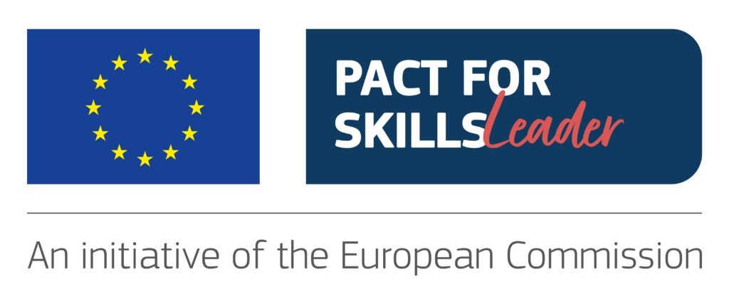 Logo Pact for Skills Leader, iniziativa della Commissione Europea di cui ITASCS è membro